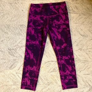 LULULEMON MID-RISE TIE-DYE(ISH) CROP PANT